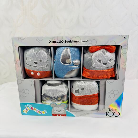 Squishmallows 5" Disney 100th Anniversary Limited Edition 5-Pack Stitch Tinker - Picture 10 of 12